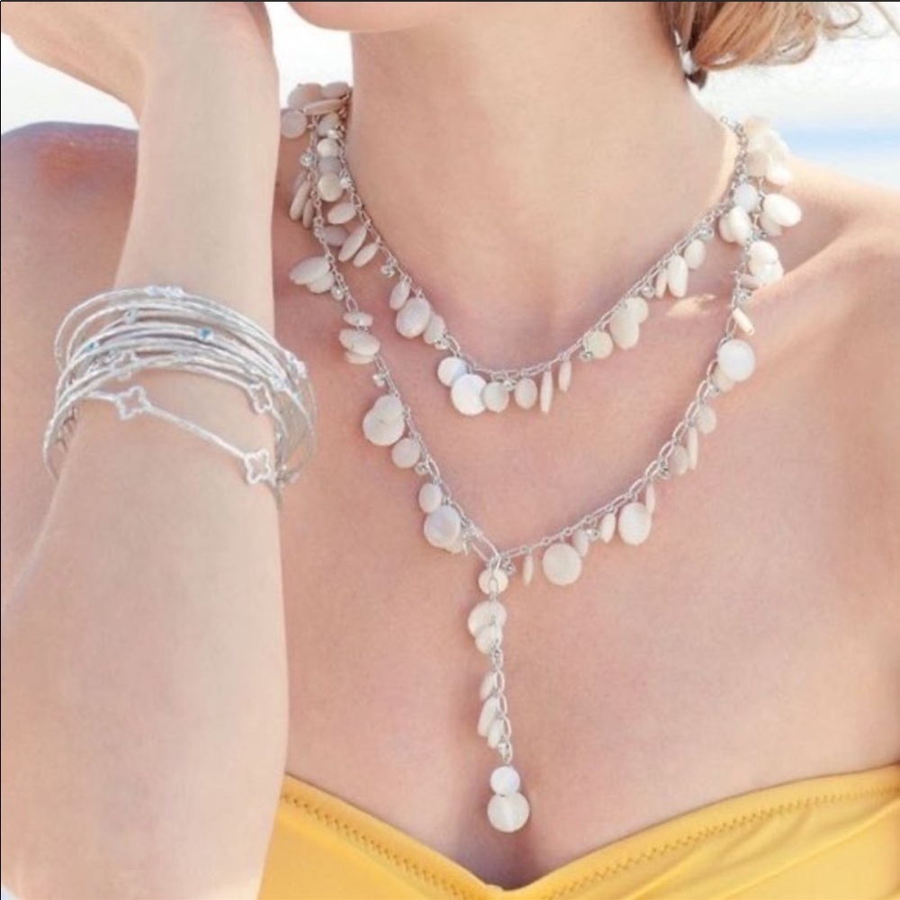 Stella Dot Toujours Mother Of Pearl Necklace
